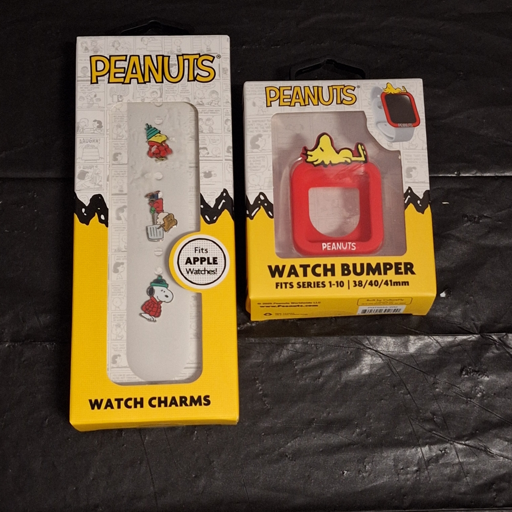 Peanuts Smartwatch Charms and Bumper - Red and White